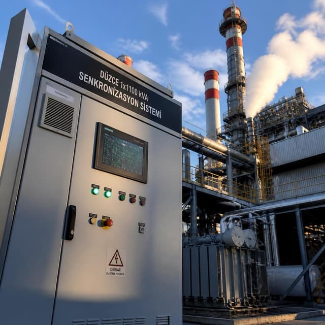 Düzce 1X1100kva Senkronizasyon